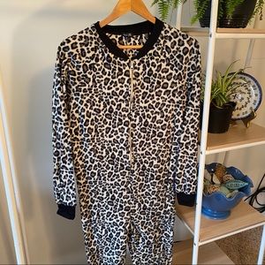 Leopard Fuzzy Onesie